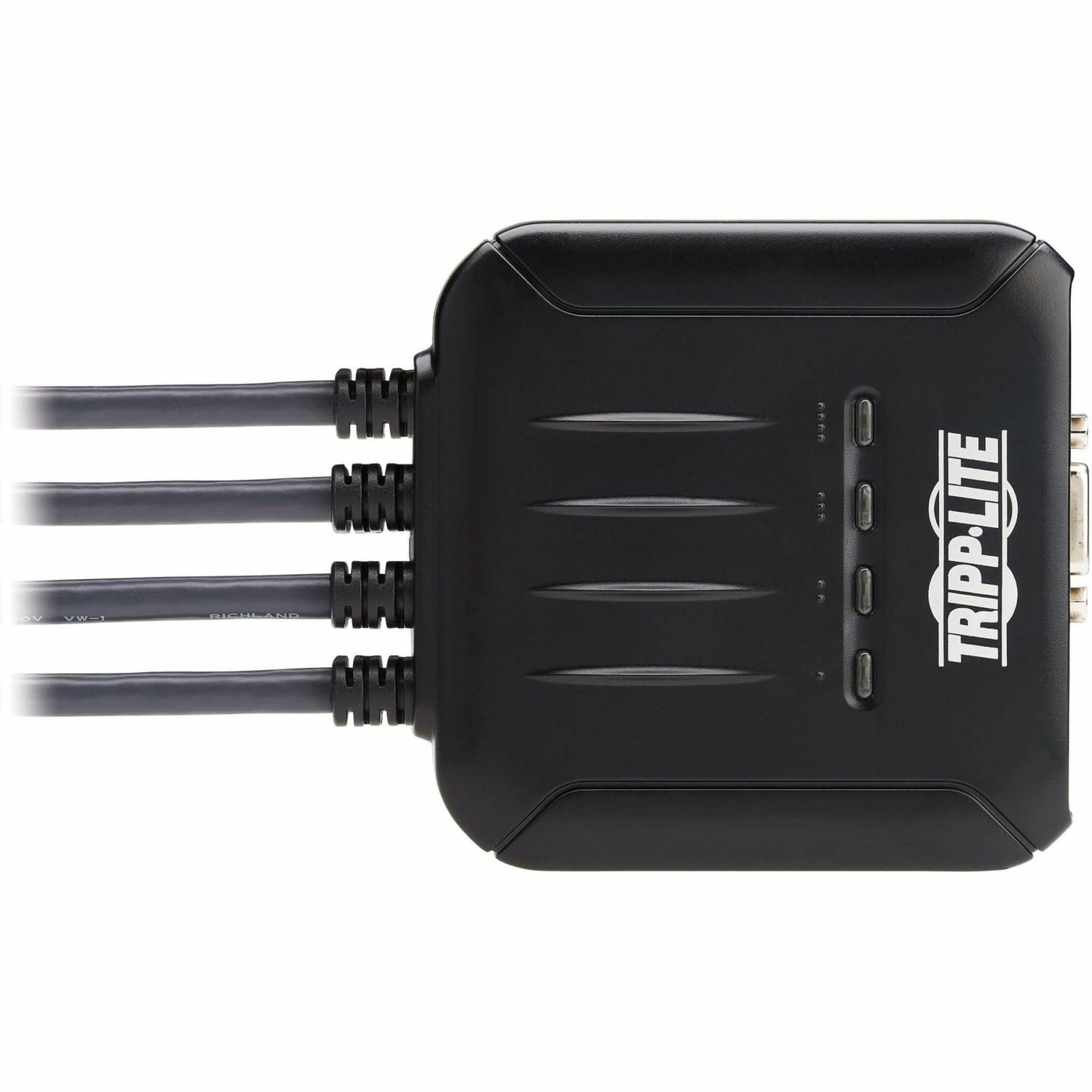 Tripp Lite B032-VUA4 Commutateur KVM VGA 4 Ports avec Câbles VGA USB et Audio 35 mm Intégrés Conforme TAA