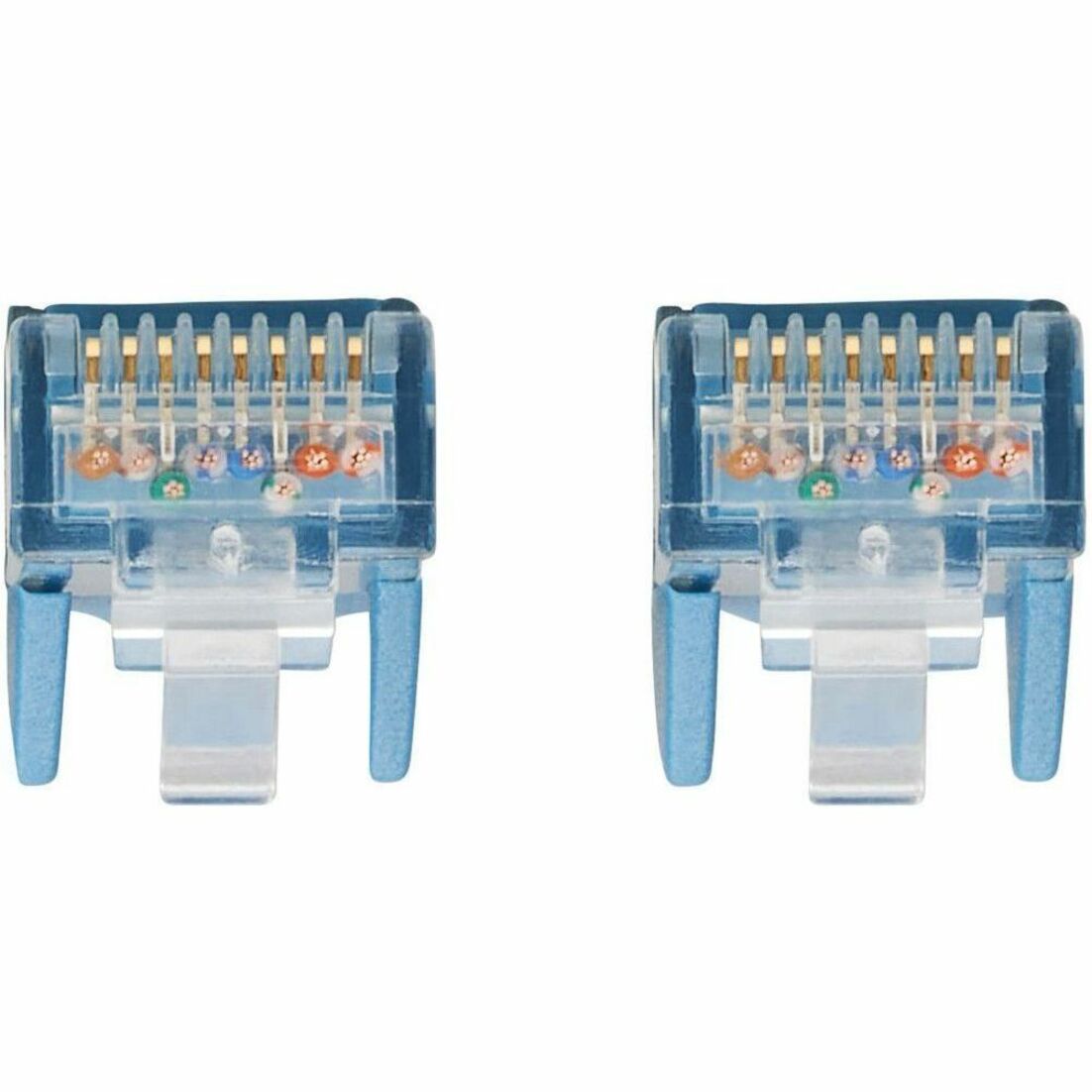 كابل إيثرنت كات6 جيجابت ثابت بلا قطع، نموذج Tripp Lite N201L-01M-BL (RJ45 M/M)، طاقة عبر الإيثرنت، LSZH، أزرق، 1 متر، ضمان مدى الحياة