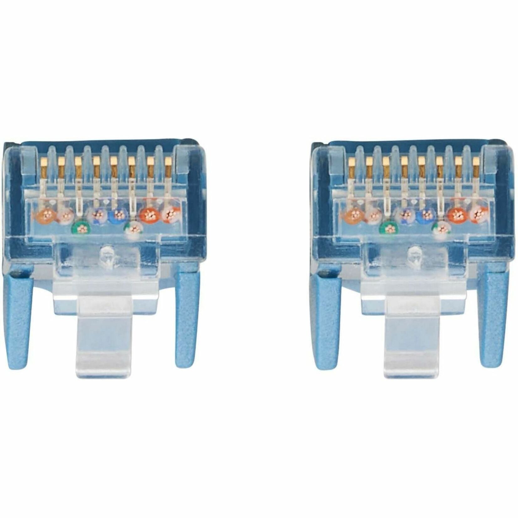 Detailed view of Cat6 RJ45 connector pin layout showing 8-pin configuration-alternate-image3