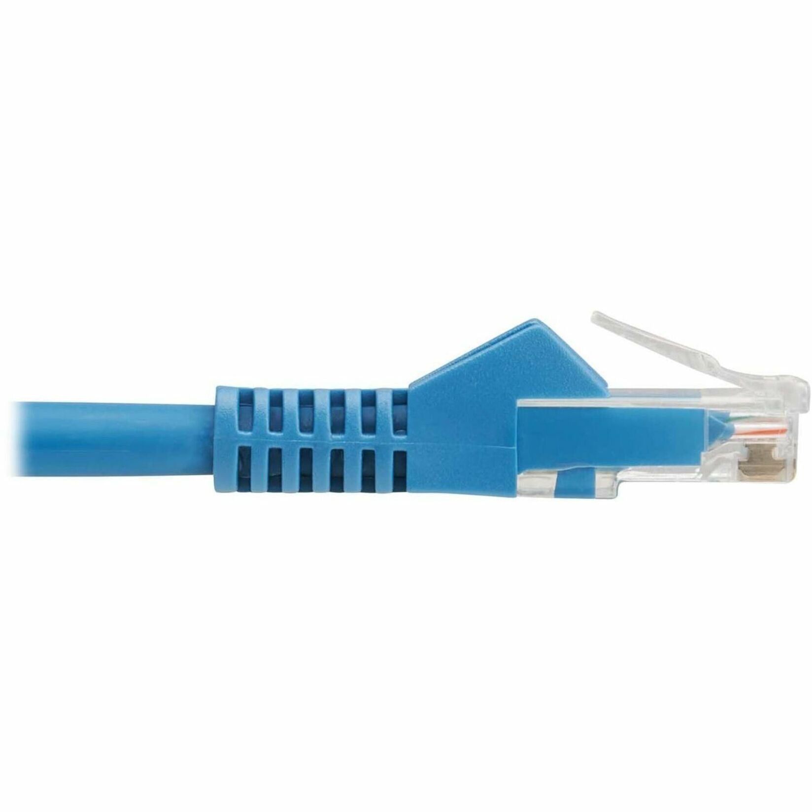 Tripp Lite N201L-1P5M-BL Cat6 Gigabit Snagless Molded UTP Ethernet Cable (RJ45 M/M) PoE LSZH Blue 1.5m Lifetime Warranty  트리프 라이트 N201L-1P5M-BL Cat6 기가비트 스낵리스 몰디드 UTP 이더넷 케이블 (RJ45 M/M) PoE LSZH 파란색 1.5m 평생 보증