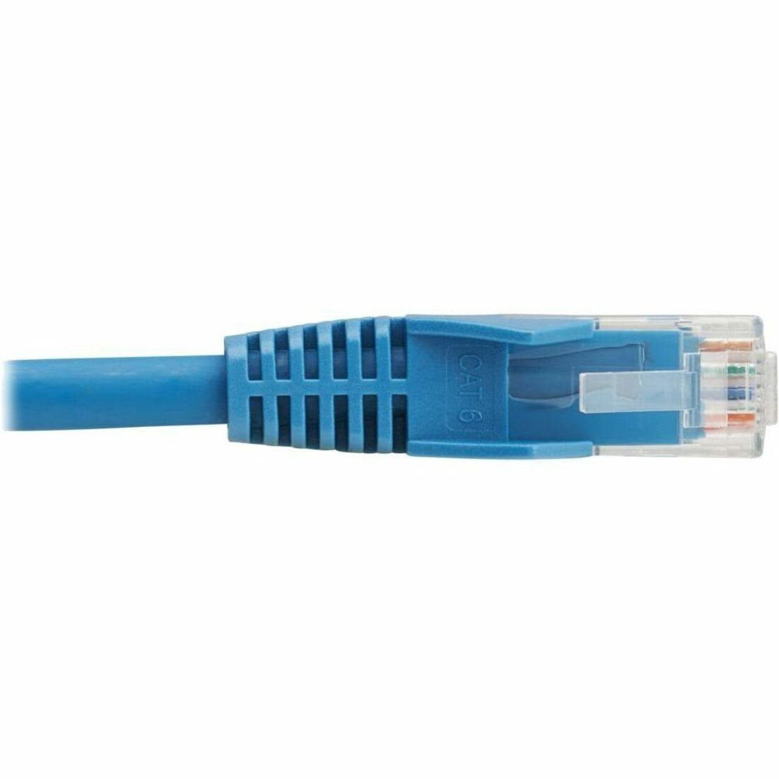 Tripp Lite N201L-02M-BL Cat6 Gigabit Snagless Molded UTP Ethernet Cable (RJ45 M/M) PoE LSZH Blue 2m