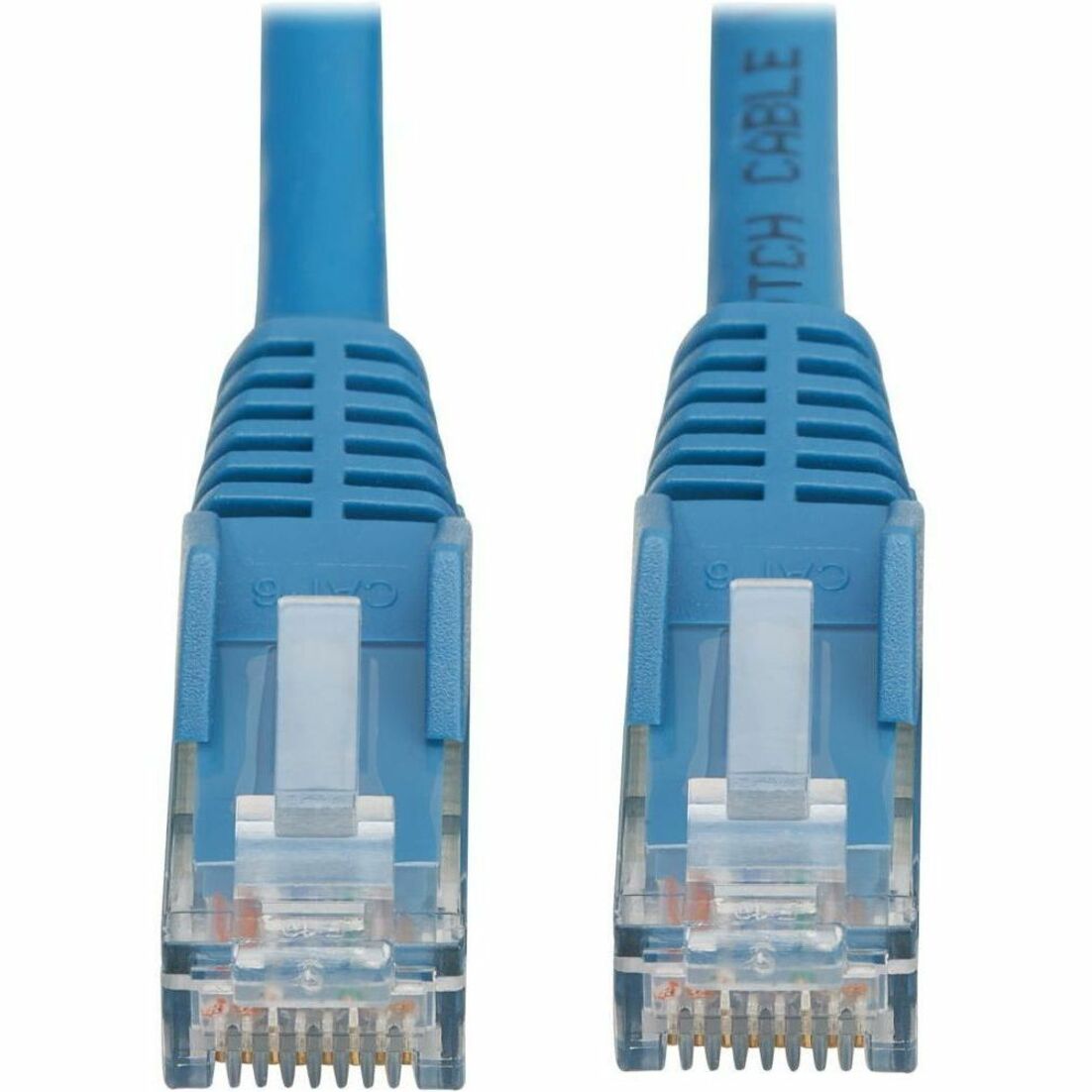 Tripp Lite N201L-02M-BL Cat6 Gigabit Snagless Molded UTP Ethernet Cable (RJ45 M/M) PoE LSZH Blue 2m