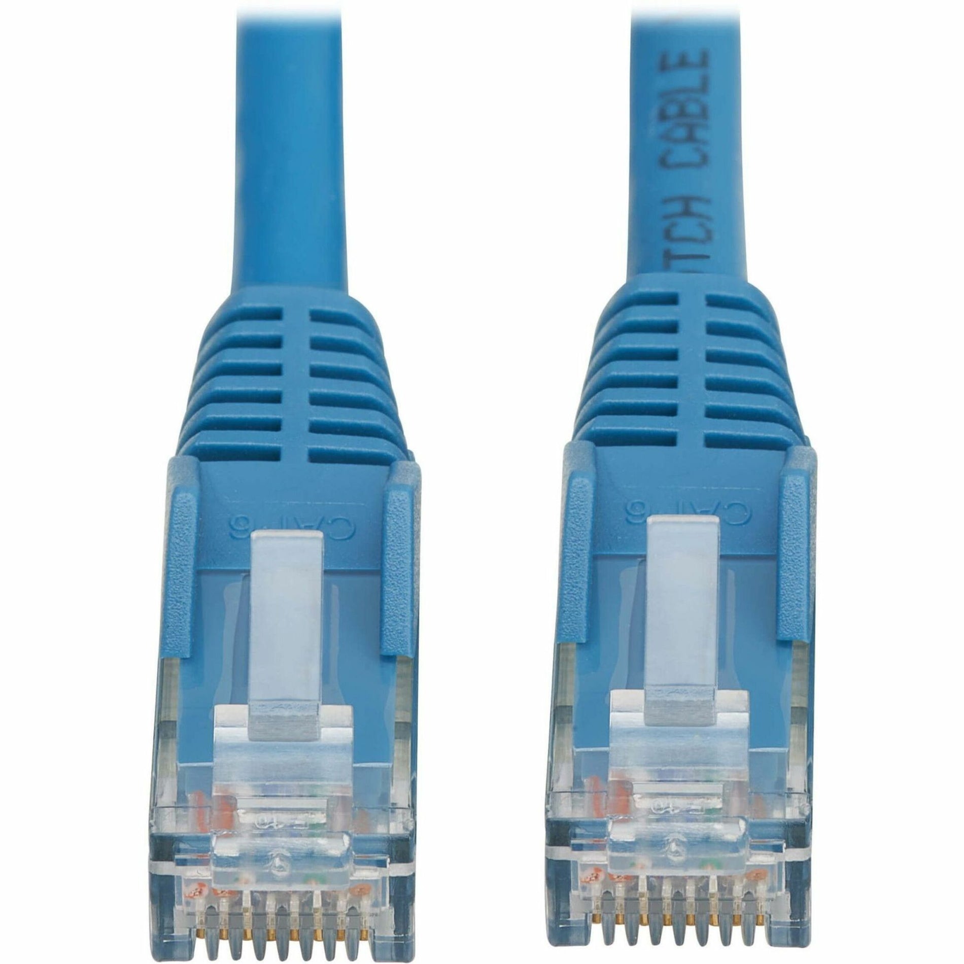 Tripp Lite N201L-3P5M-BL Cat6 Gigabit Snagless Molded UTP Ethernet Cable (RJ45 M/M), PoE, LSZH, Blue, 3.5m, Lifetime Warranty