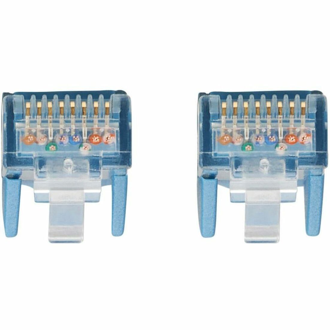 Detailed front view of RJ45 connector pins showing gold contacts and wiring arrangement-alternate-image3