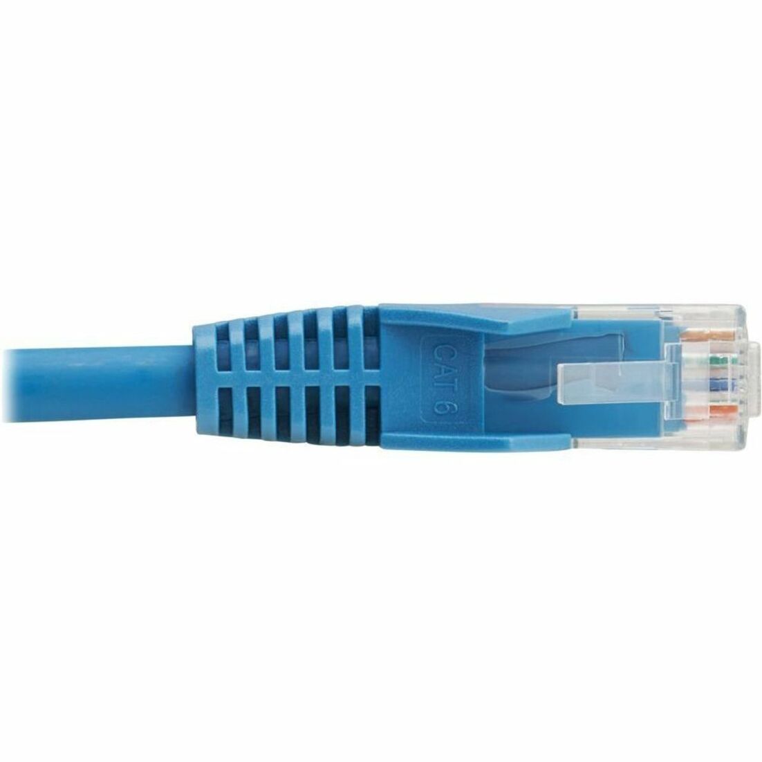 ทริปไลต์ N201L-10M-BL สายเคเบิลอีเธอร์เน็ต Cat6 กิกะบิตชนิด Snagless ปลอกพลาสติก UTP (RJ45 M/M) PoE LSZH สีน้ำเงิน 10 เมตร