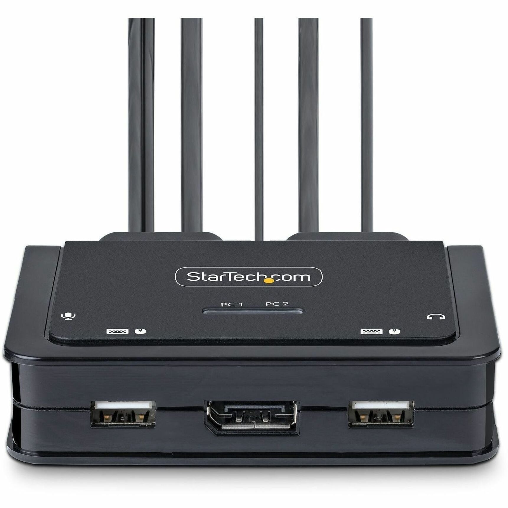 StarTech.com C2-D46-UAC-CBL-KVM KVM Switchbox, 4K Video, USB 2.0, DisplayPort, 2 Computers Supported