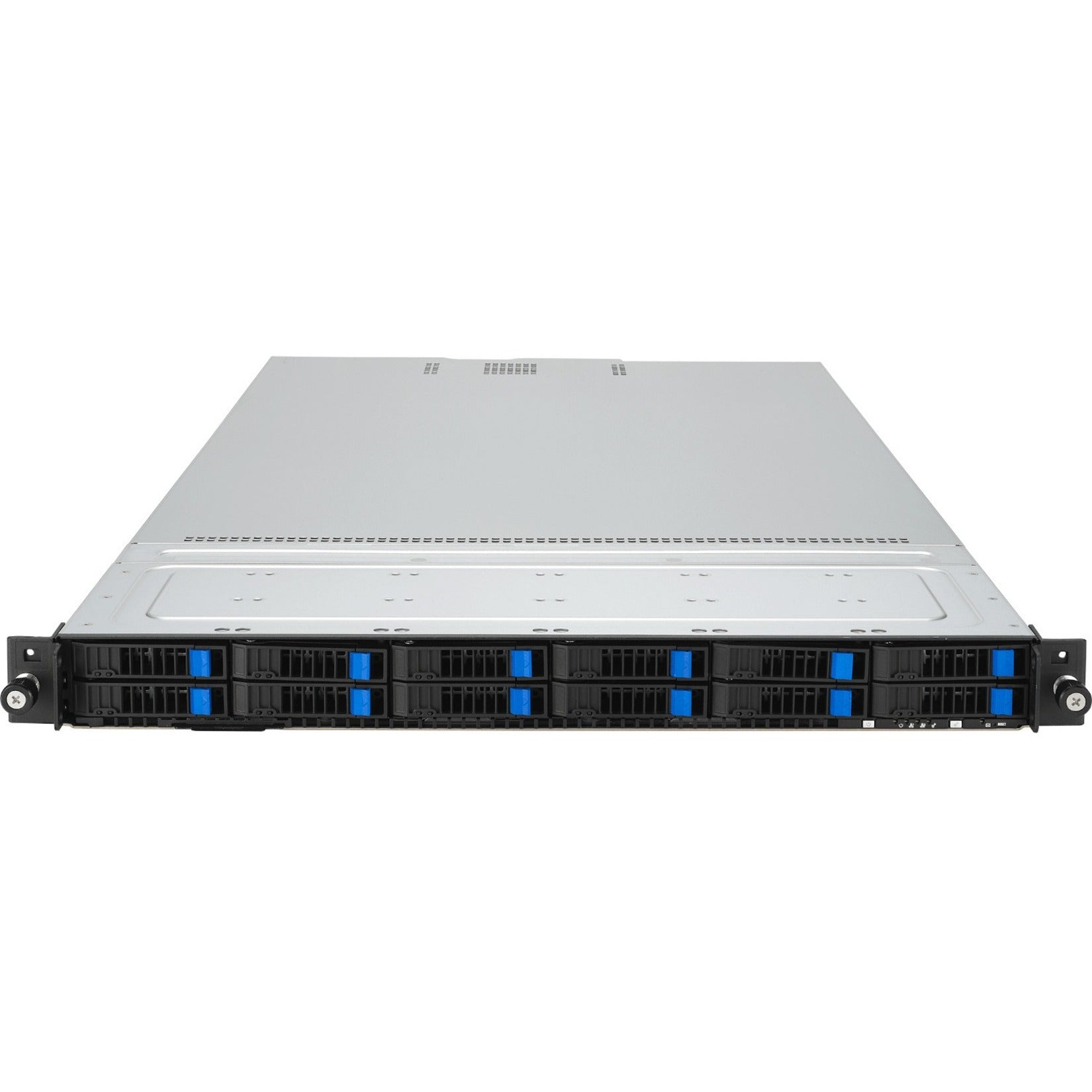 Profile view of ASUS RS700-E11-RS12U 1U server chassis with drive bays-alternate-image2