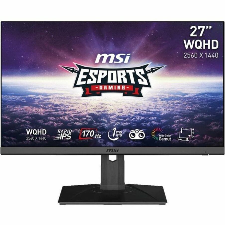 MSI G272QPF Gaming LCD Monitor 27", WQHD, 170Hz, G-SYNC, Frameless Bezel, HDR Ready