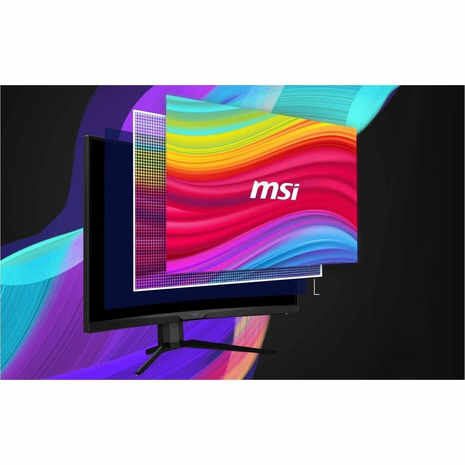 MSI MAG325CQRFQD سريع VA مع نقطة الكم العربة شاشة الألعاب 32 بوصة منحنى، 170 هرتز، QHD، جاهز لتقنية HDR MSI - إم إس آي