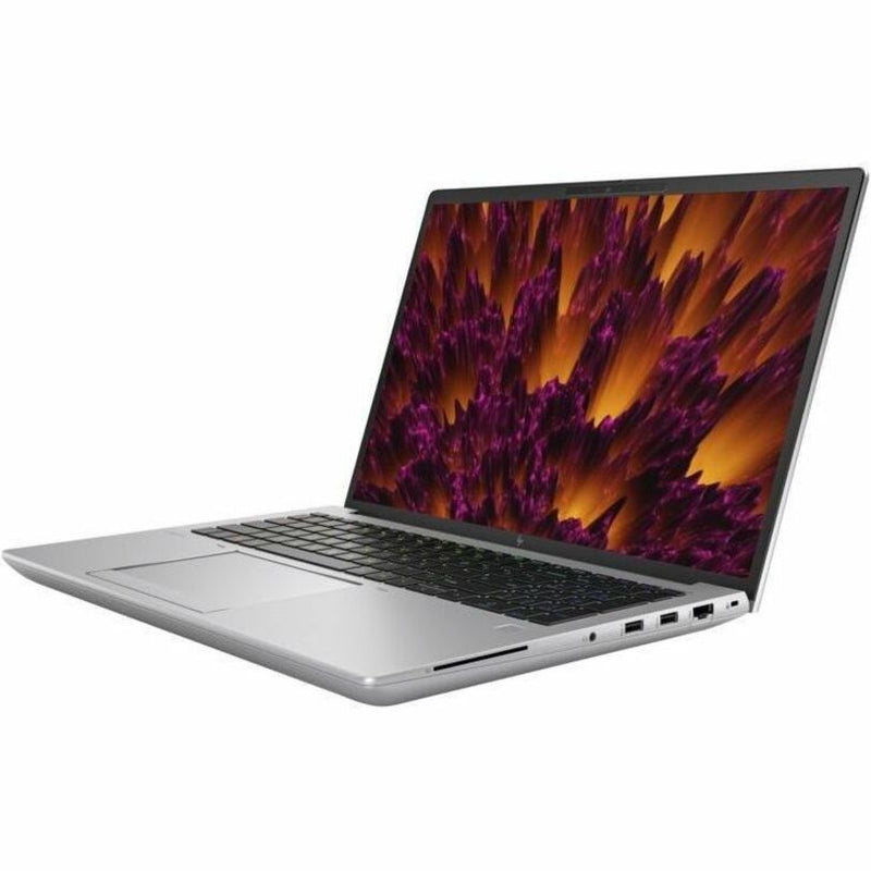 Three-quarter view of HP ZBook Fury highlighting design and portability