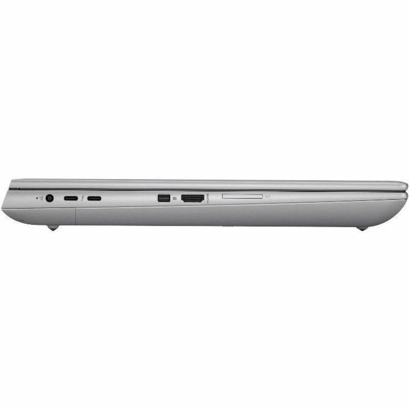 Left side view of HP ZBook Fury showing port selection-alternate-image3