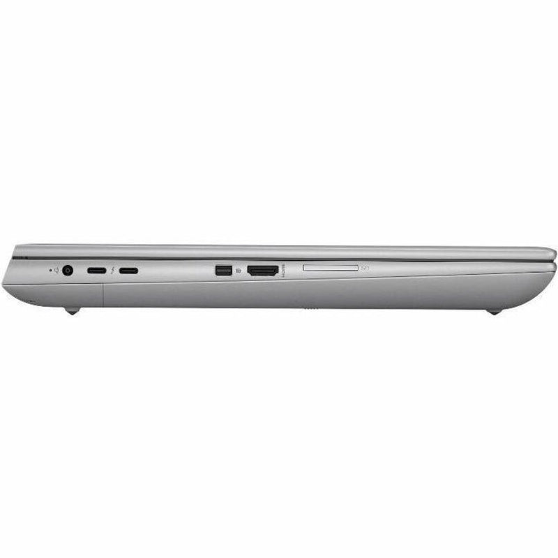 Left side view of HP ZBook Fury showing port selection