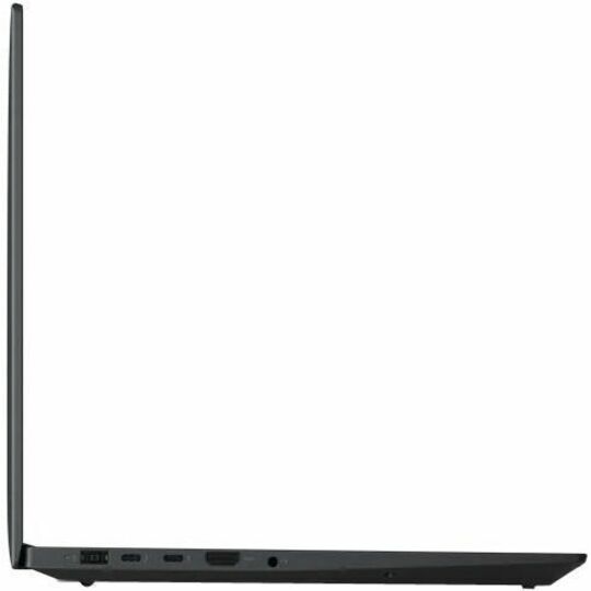 Left side view of ThinkPad P1 Gen 6 showing port selection