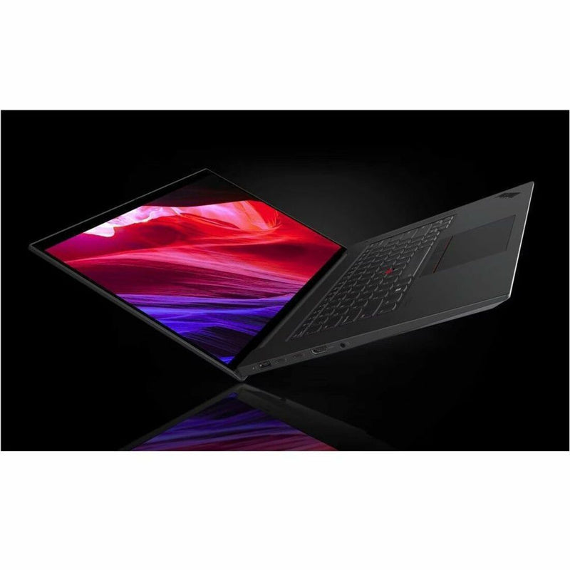 ThinkPad P1 Gen 6 displaying vibrant graphics with distinctive design