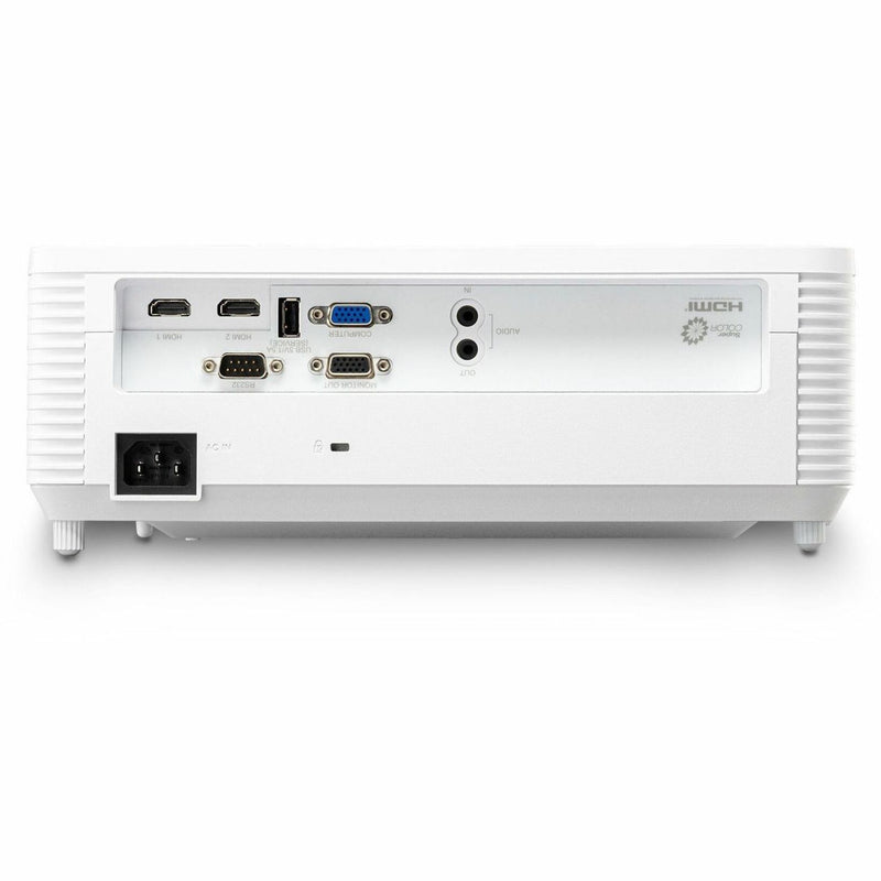 Rear panel of ViewSonic PS502X showing multiple input ports