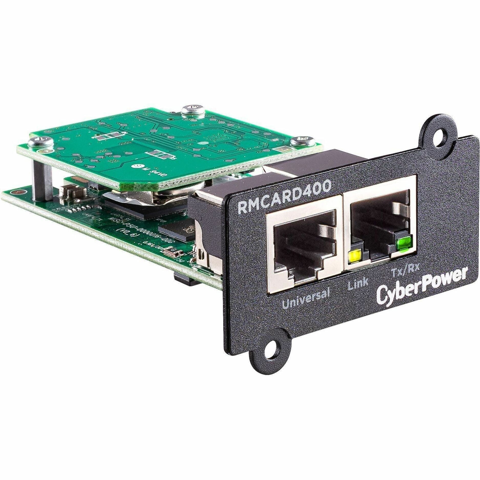 CyberPower RMCARD400 Adaptateur de gestion d'alimentation sans coupure Gestion à distance du réseau Ethernet Gigabit