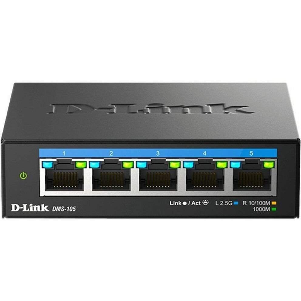 D-Link DMS-105 5-puerto multi-gigabit Switch no gestionado Ethernet de 2.5 Gigabit Certificado RoHS. Marca: D-Link. Traducir marca: Enlace Directo.