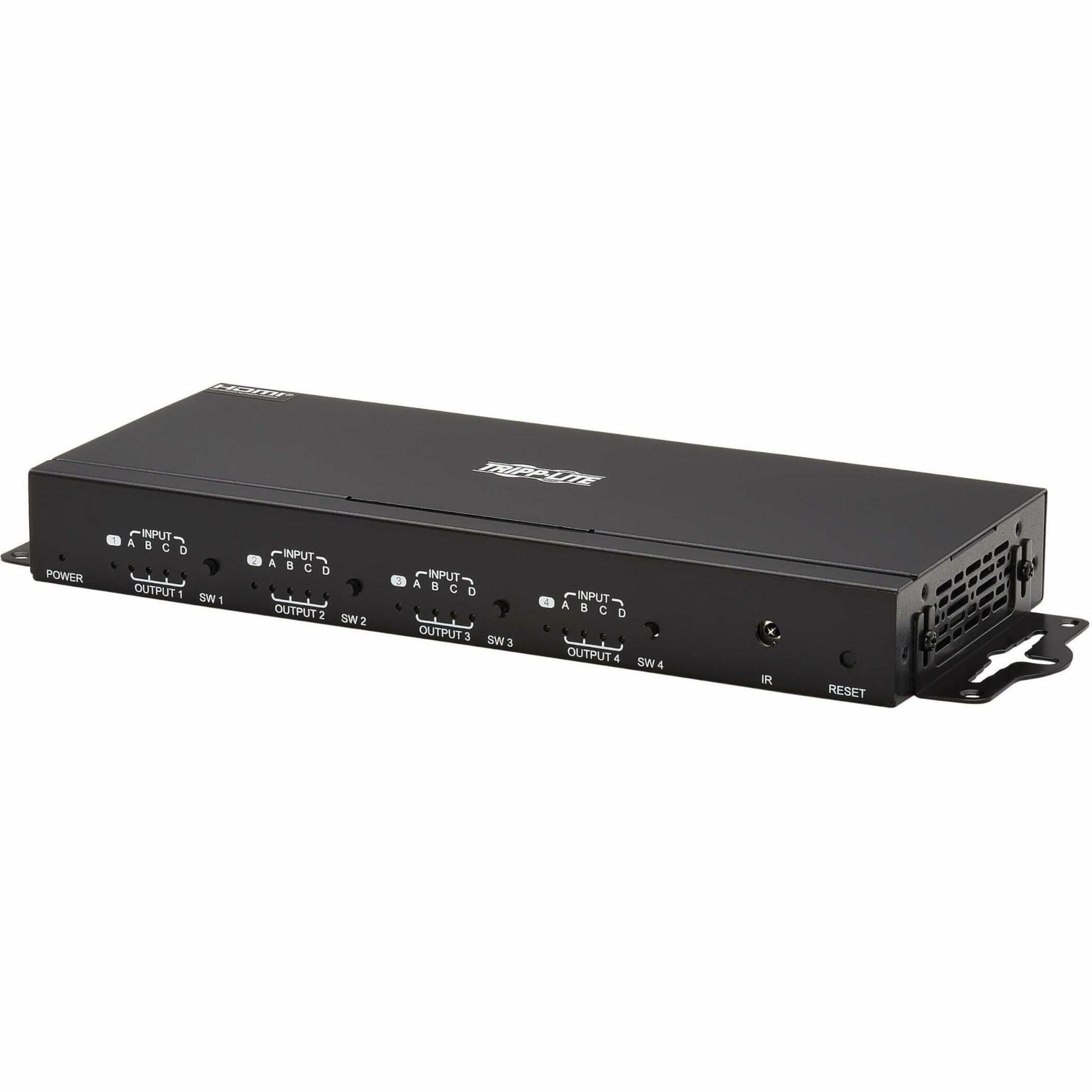 Tripp Lite B119-4X4-4K 4x4 HDMI Matrix Switch/Splitter 4K UHD 1080p 3 Year Warranty Tripp Lite B119-4X4-4K 4x4 HDMI Matrix Schakelaar/Splitter 4K UHD 1080p 3 Jaar Garantie