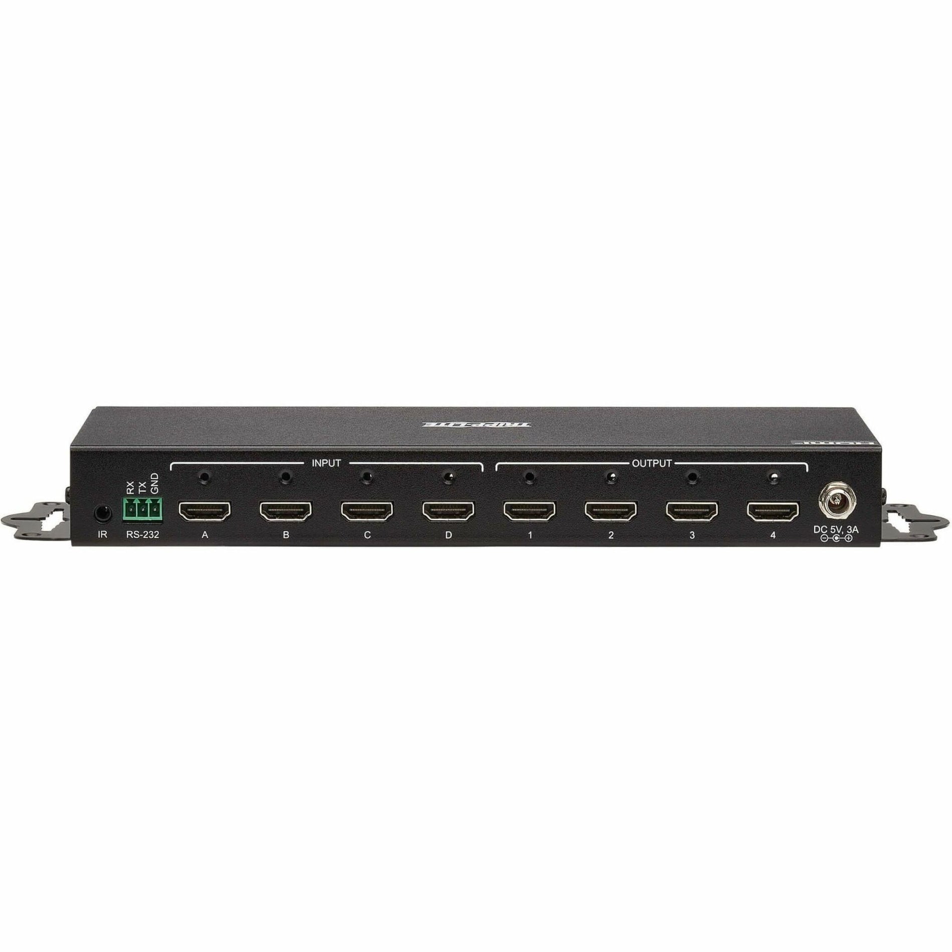 Tripp Lite B119-4X4-4K 4x4 HDMI Matrix Switch/Splitter 4K UHD 1080p 3 Year Warranty Tripp Lite B119-4X4-4K 4x4 HDMI Matrix Schakelaar/Splitter 4K UHD 1080p 3 Jaar Garantie