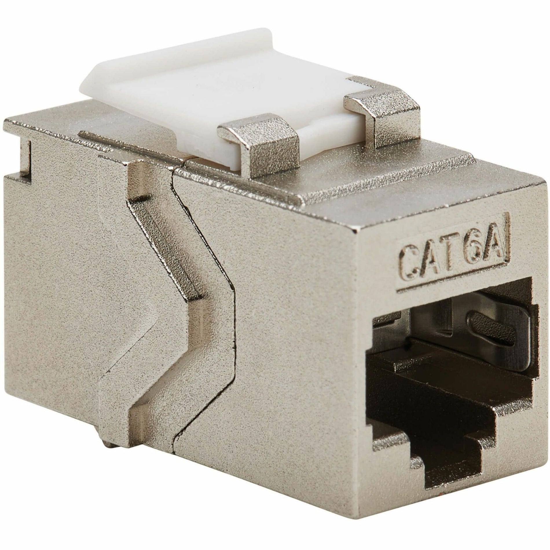 Tripp Lite N235-001-SH6A-1 Cat6a Shielded Snap-In Coupler (RJ45 F/F) TAA Network Adapter  Tripp Lite N235-001-SH6A-1 Cat6a afgeschermde Snap-In koppelstuk (RJ45 V/V) TAA Netwerkadapter.