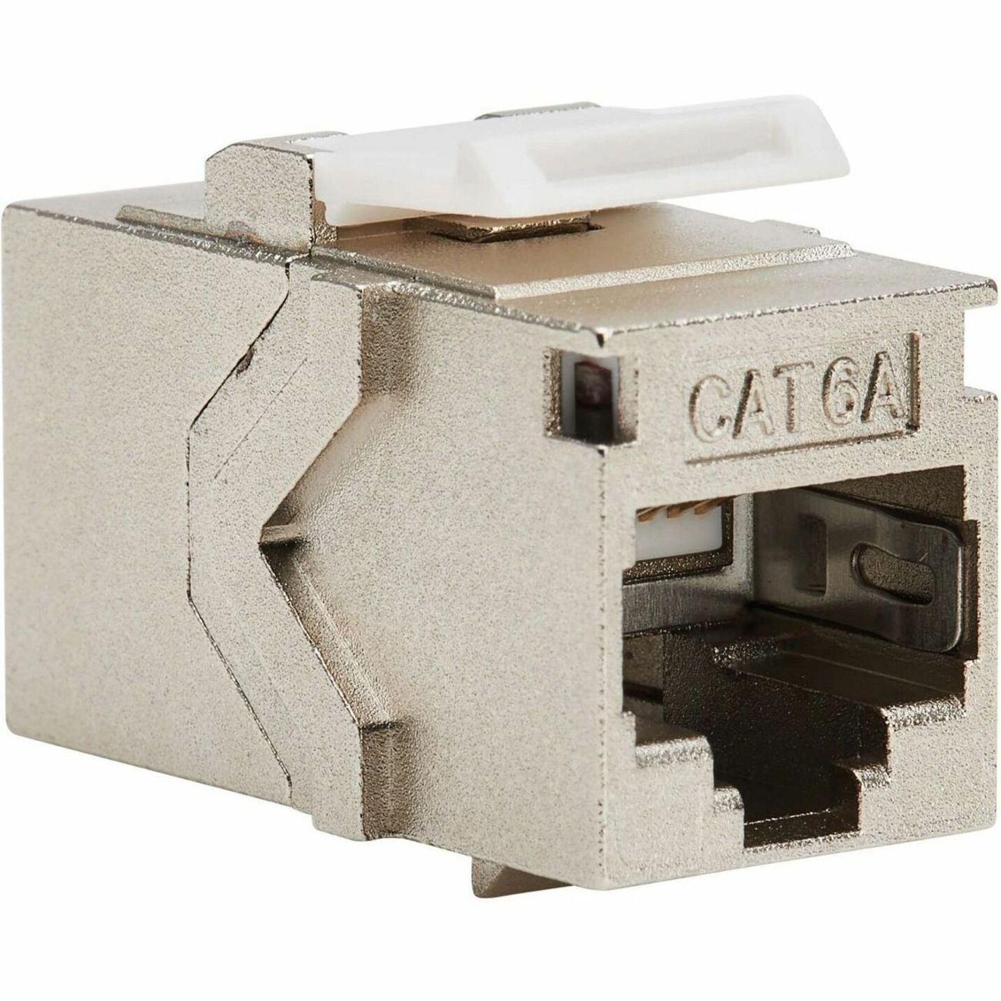 Tripp Lite N235-001-SH6A-1 Cat6a防护快插式连接器（RJ45 F/F），TAA，网络适配器 Tripp Lite 的品牌名称是廉贝。