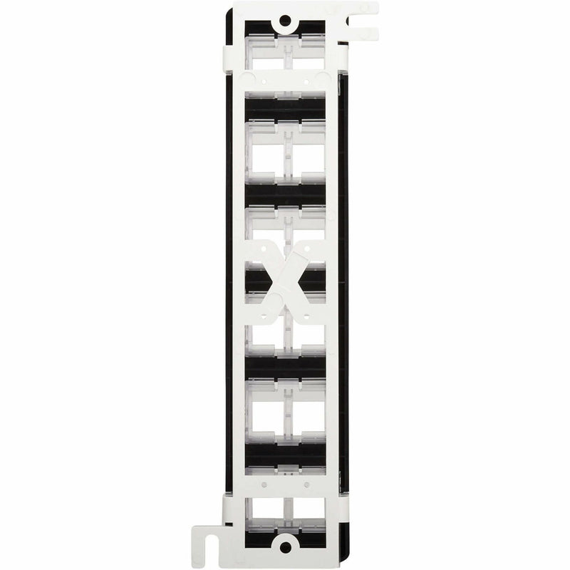 Internal view of patch panel showing structural support system