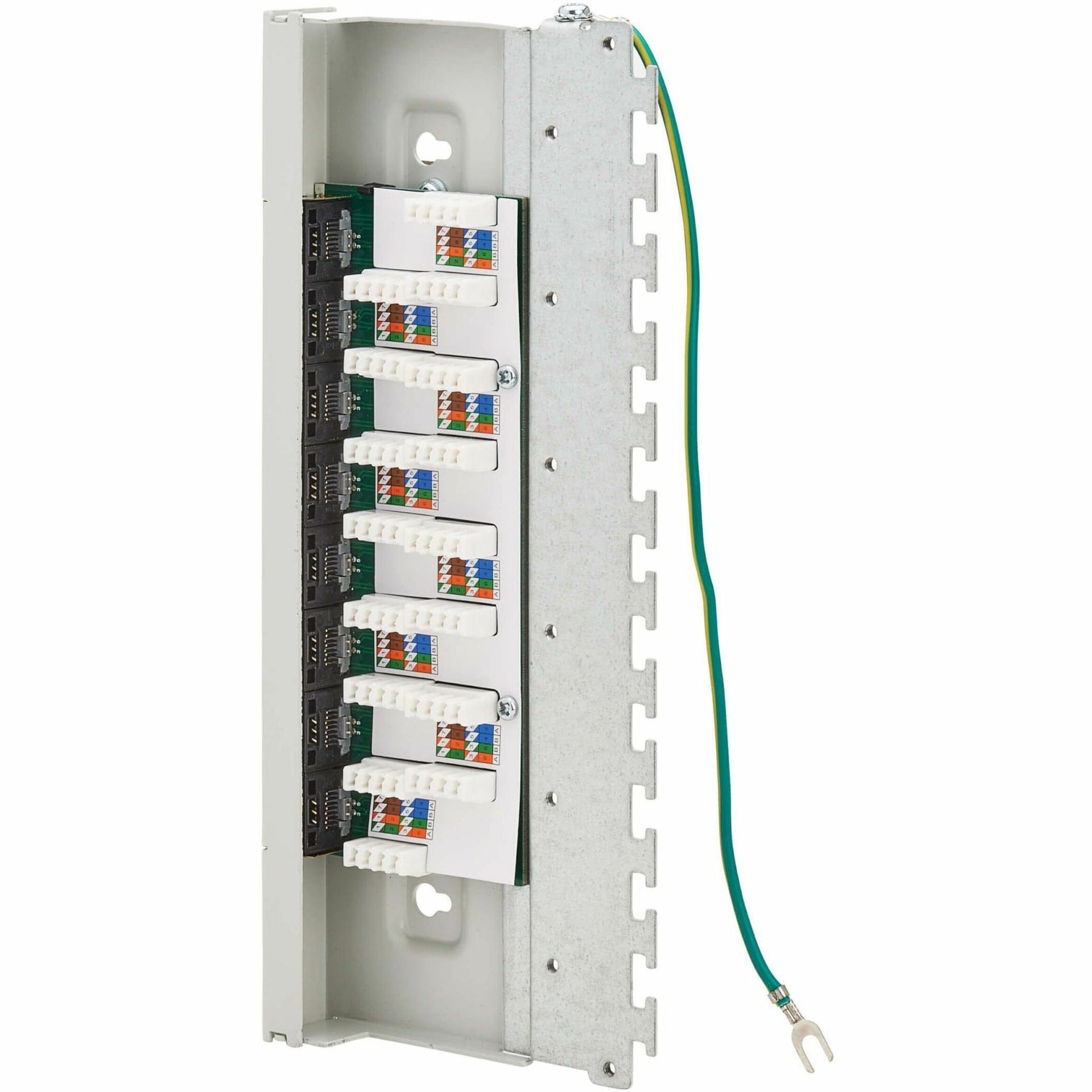 Tripp Lite N250-SH08-DIN6A Cat6a STP Patch Panel 8 Ports DIN-Schiene oder Wandmontage TAA konform