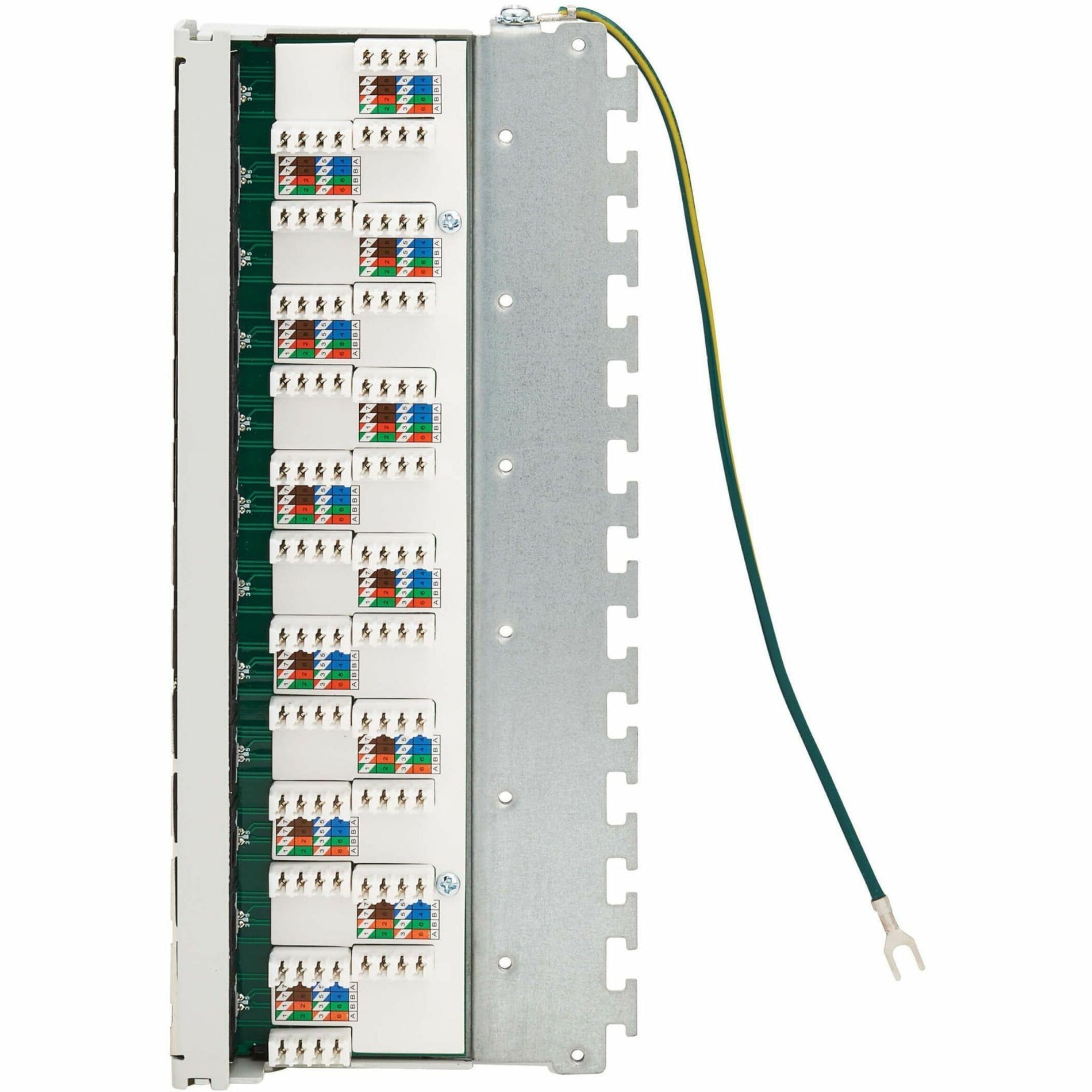 Tripp Lite N250-SH12-DIN6A Cat6a STP Patch Panel 12 Ports DIN Rail or Wall Mount TAA Compliant  Tripp Lite N250-SH12-DIN6A Cat6a STP Patch Paneel 12 Poorten DIN-rail of Wandmontage TAA Conform