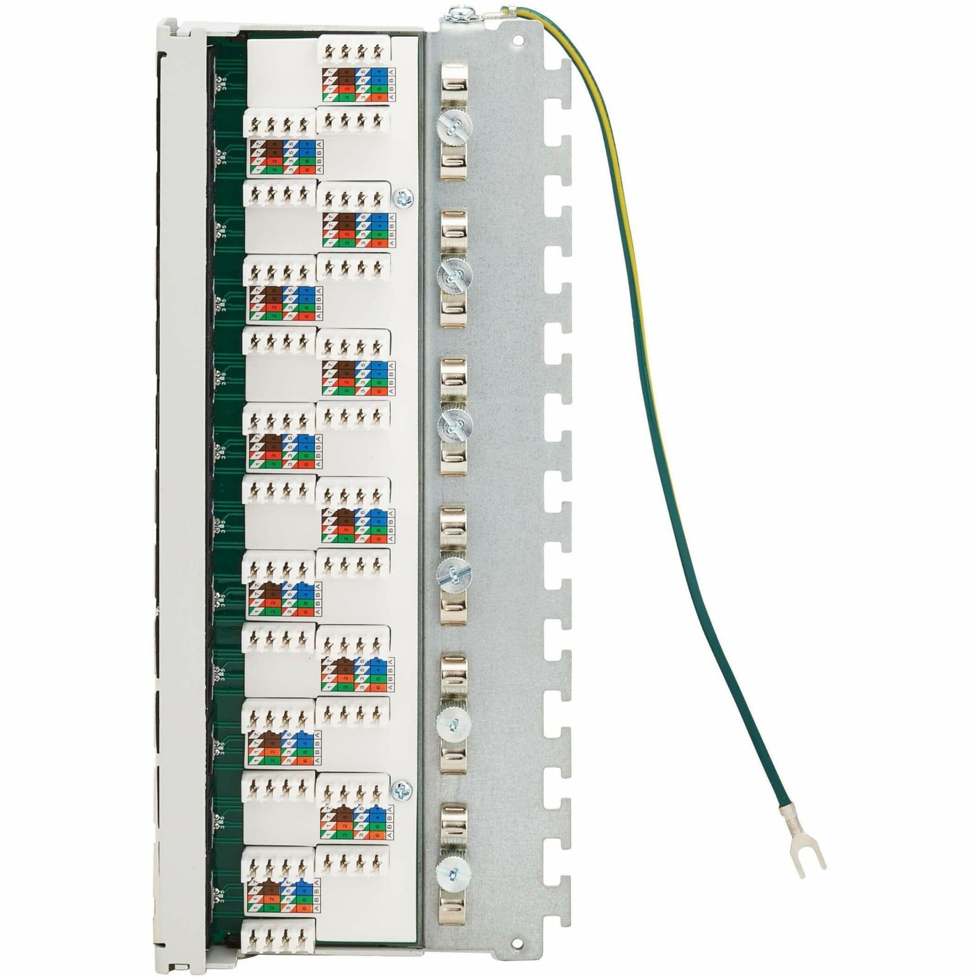 Tripp Lite N250-SH12-DIN6A Cat6a STP Patch Panel 12 Ports DIN Rail or Wall Mount TAA Compliant  트리프 라이트 N250-SH12-DIN6A Cat6a STP 패치 패널 12 포트 DIN 레일 또는 벽 마운트 TAA 준수