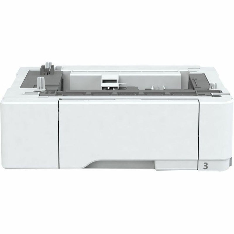 Xerox 097N02465 550-sheet white paper tray module with adjustable paper guides and smooth sliding mechanism