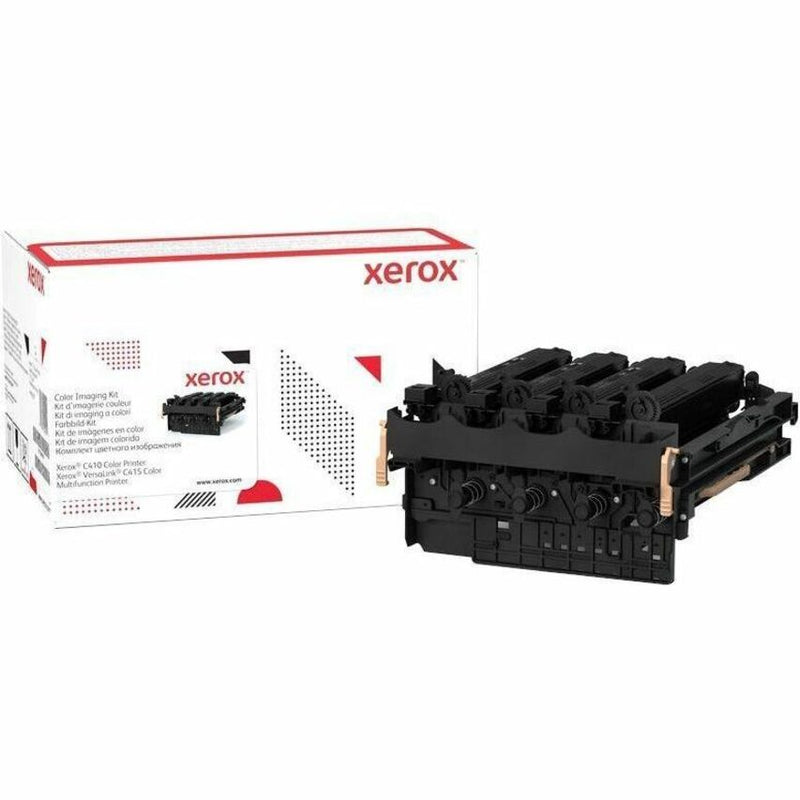 Xerox 013R00701 imaging drum unit shown with product packaging and the black multi-component drum assembly