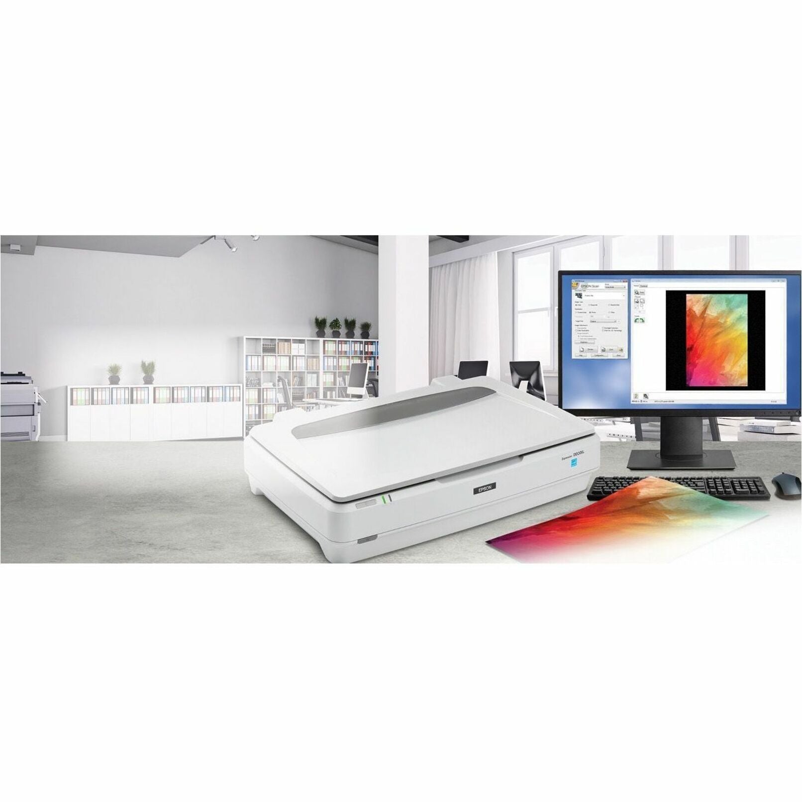 Epson B11B257201 Expression 13000XL Flachbett-/Filmscanner Hochauflösendes Scannen für Windows und macOS