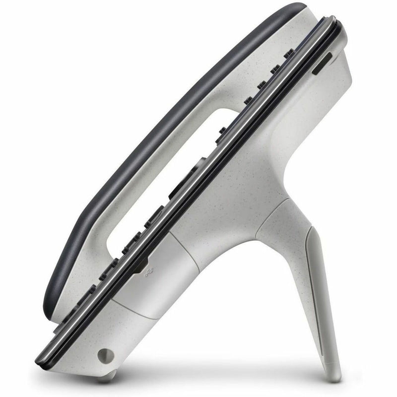 Side view of Poly Edge E450 showing adjustable stand mechanism