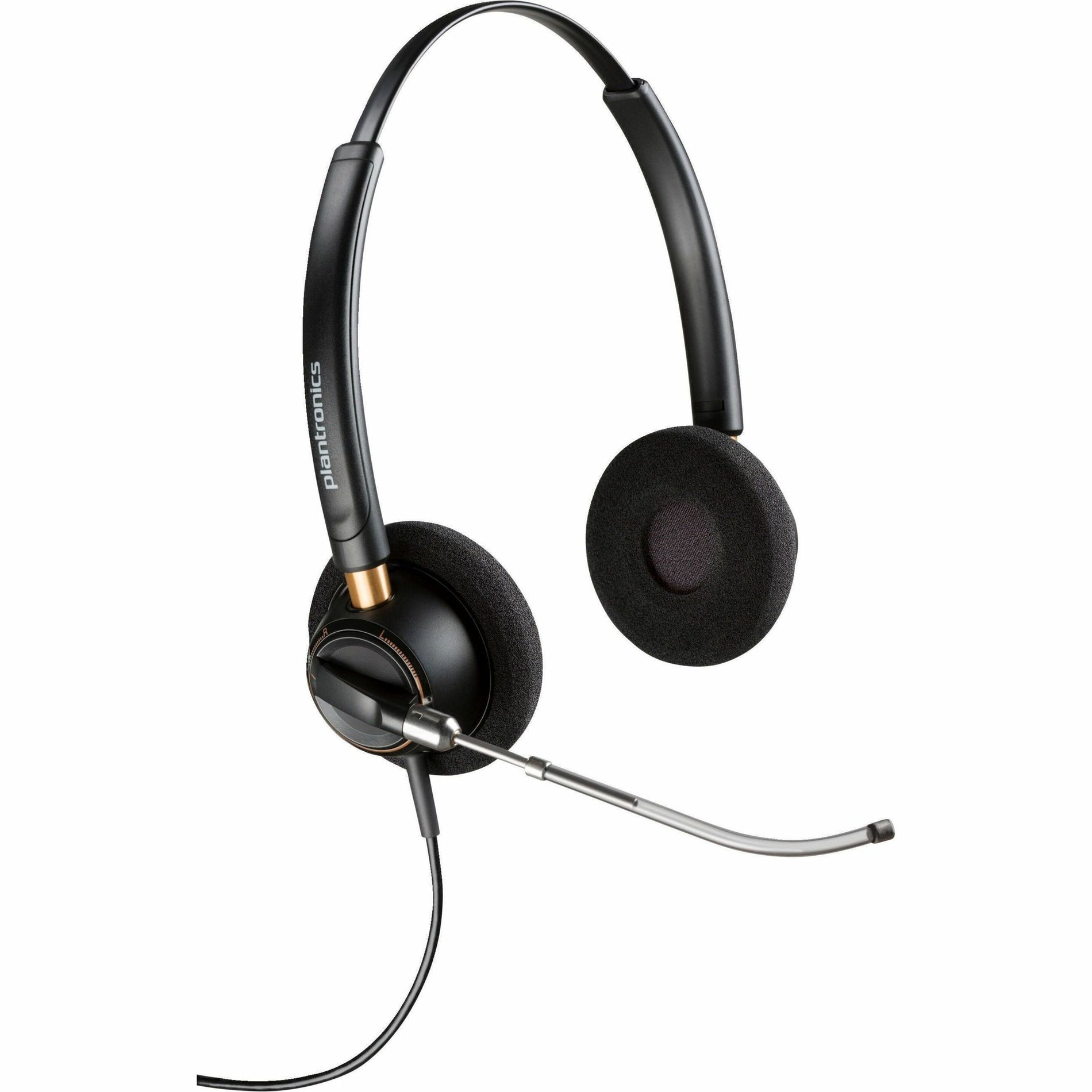 品牌：Poly 产品名称：EncorePro 520V 话筒麦克风与快速断开双耳头戴式耳机 TAA、降噪、PC/Mac兼容