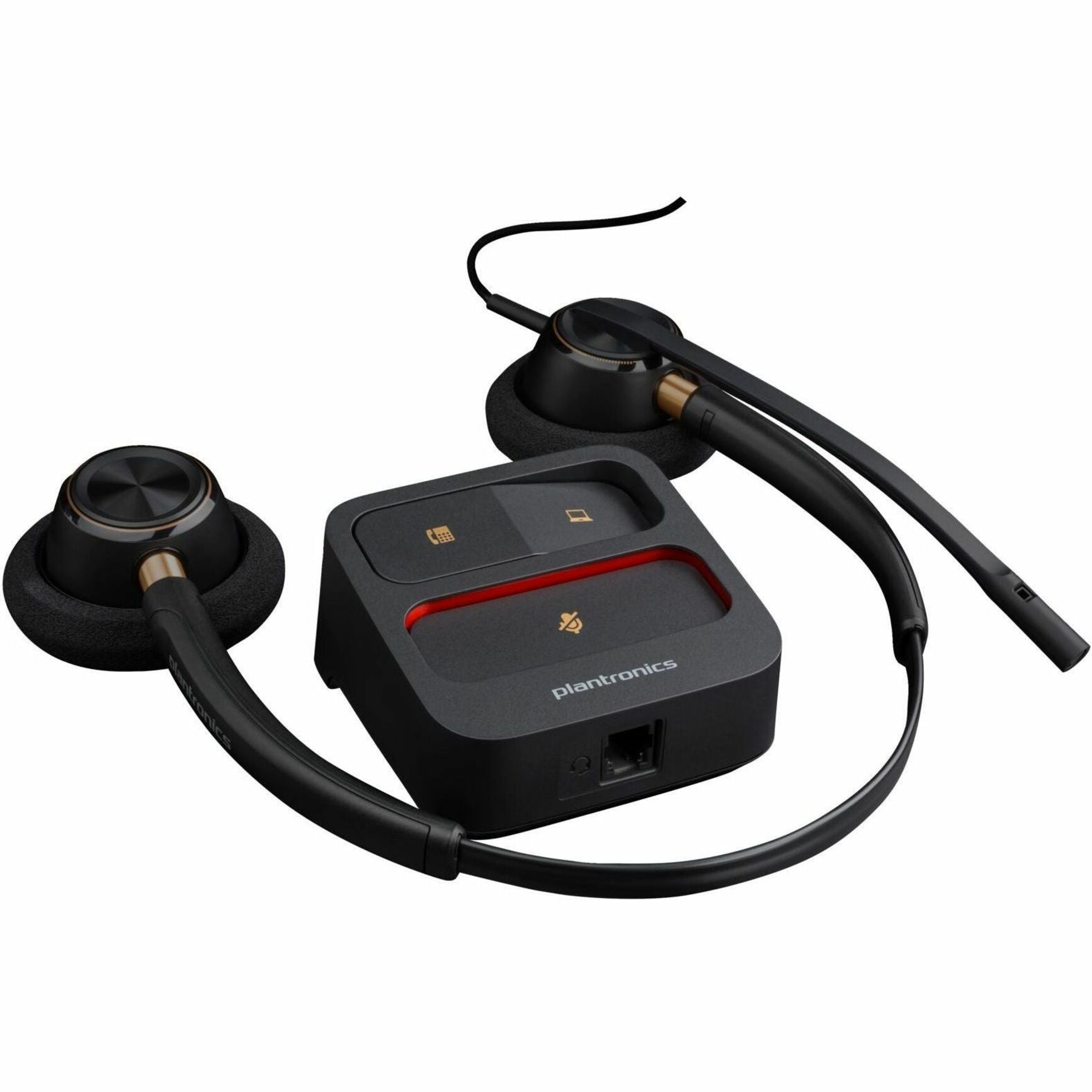 Poly EncorePro 520 Binaural Headset TAA Geräuschunterdrückung PC/Mac kompatibel 