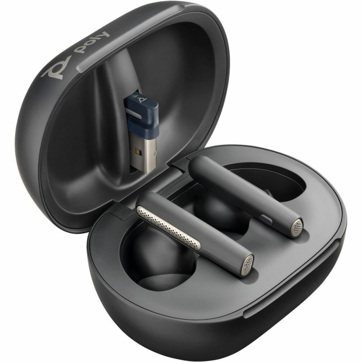 Poly 7Y8G9AA Voyager Gratis 60+ UC Auriculares Auriculares inalámbricos Bluetooth con garantía de 2 años Ligeros y cómodos Negro carbón. Marca: Poly. - Marca: Poly