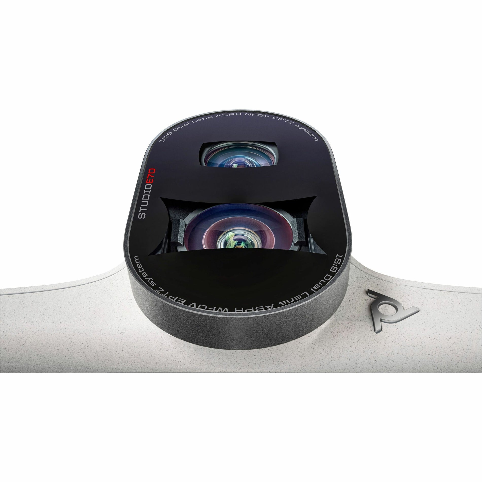 Poly 842F8AA Studio E70 Slimme Camera hoogwaardige webcam voor videoconferenties en streaming.