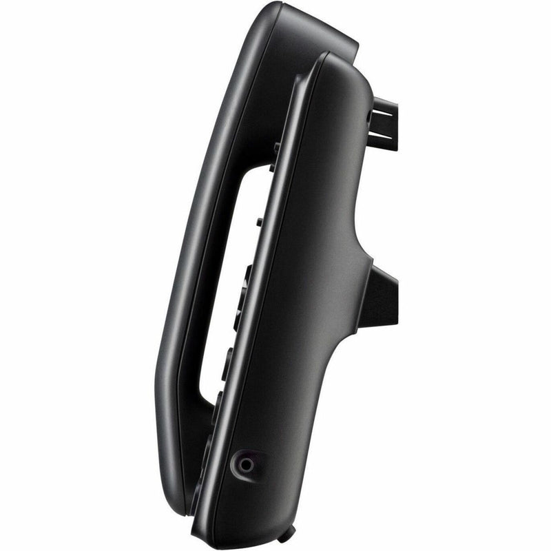 Profile view of Poly Edge B30 IP phone showing wall mount design and slim profile