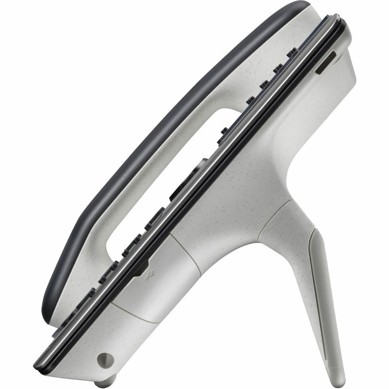 Side profile of Poly Edge E450 showing adjustable stand