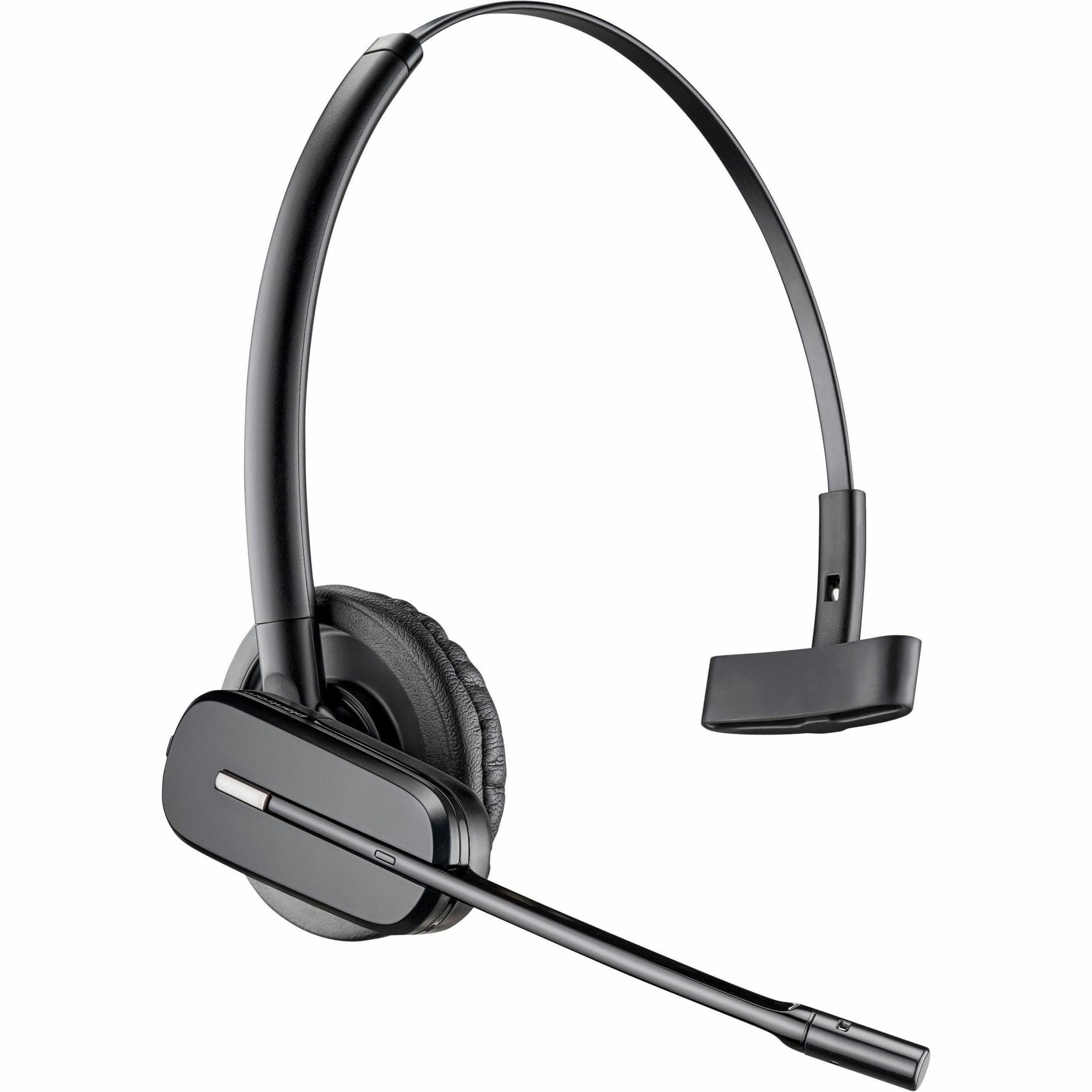 Side view of Poly CS540 wireless headset showing monaural design with extended boom microphone-alternate-image1