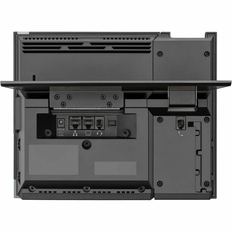 Rear view of Poly CCX 600 showing connectivity ports and mounting options