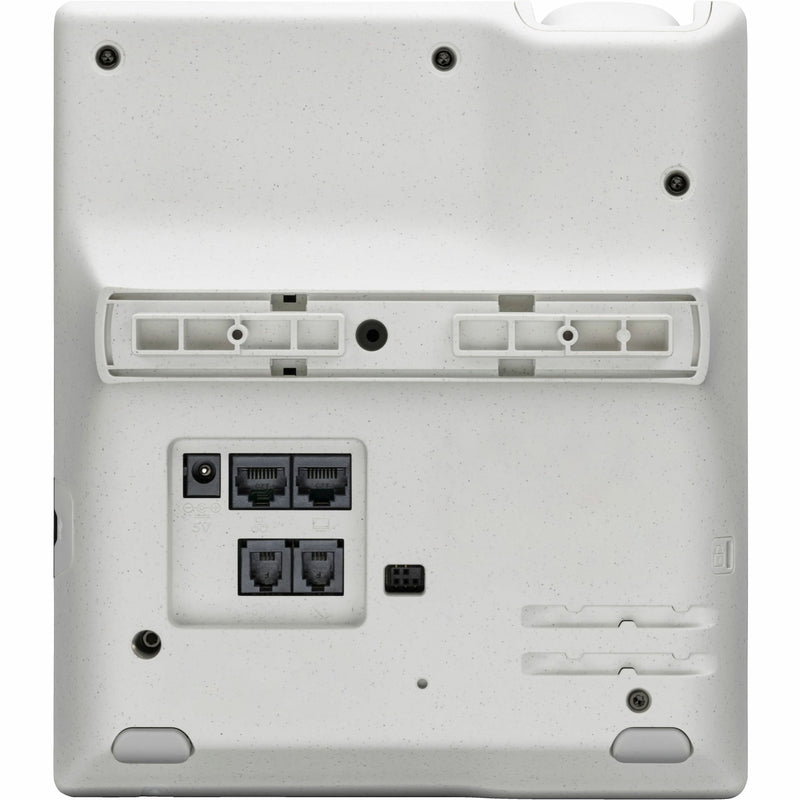 Back panel of Poly Edge E350 IP phone showing connectivity ports