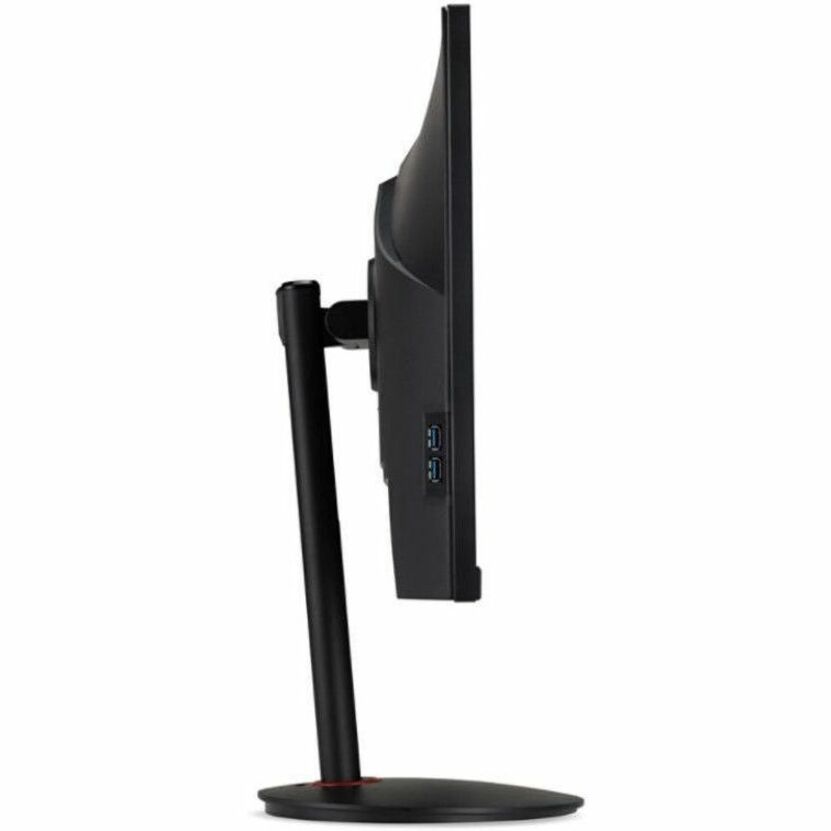 Side profile view of Acer Nitro VG272U V3 gaming monitor showing adjustable stand mechanism-alternate-image3