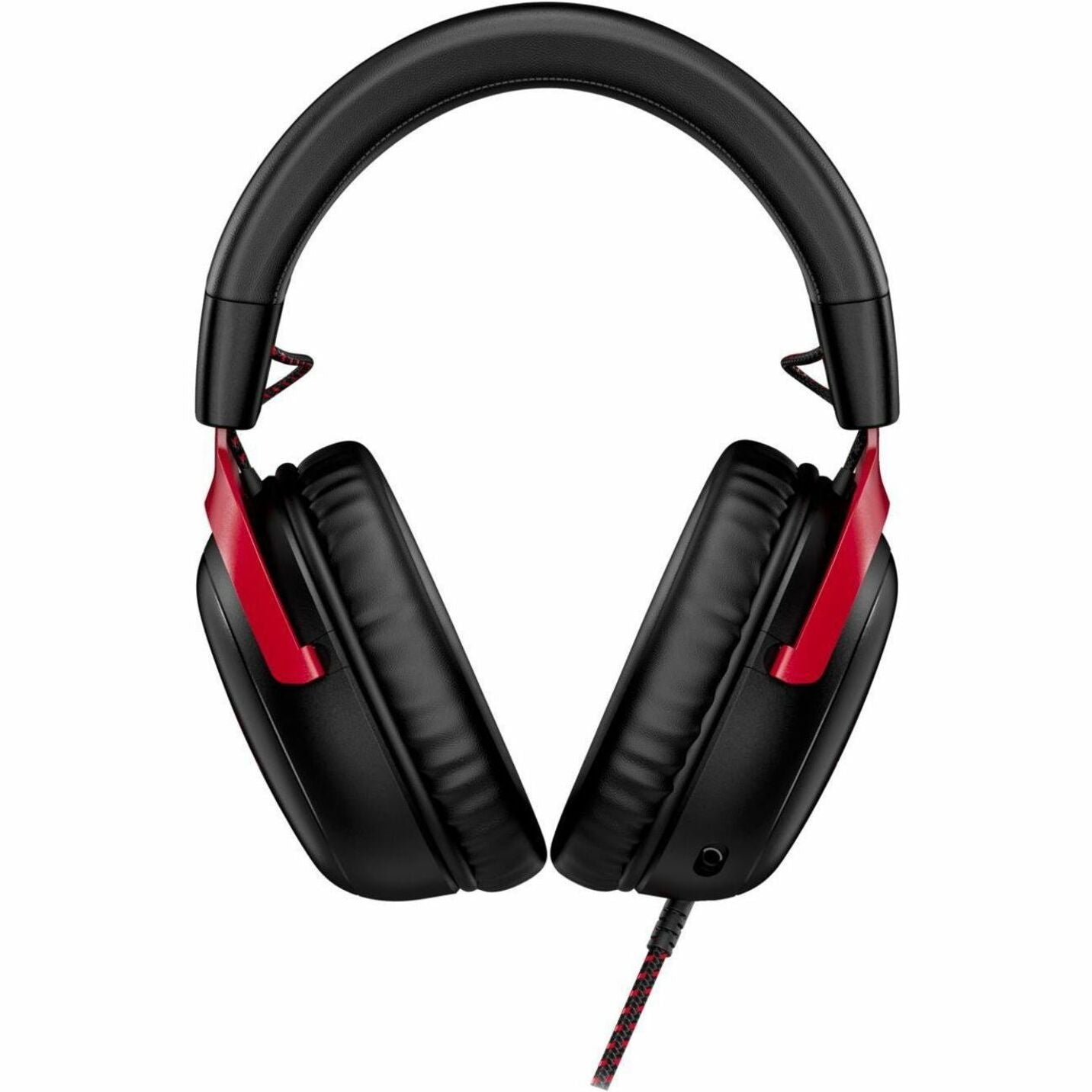 Front view of HyperX Cloud III gaming headset showing plush memory foam ear cushions-alternate-image2