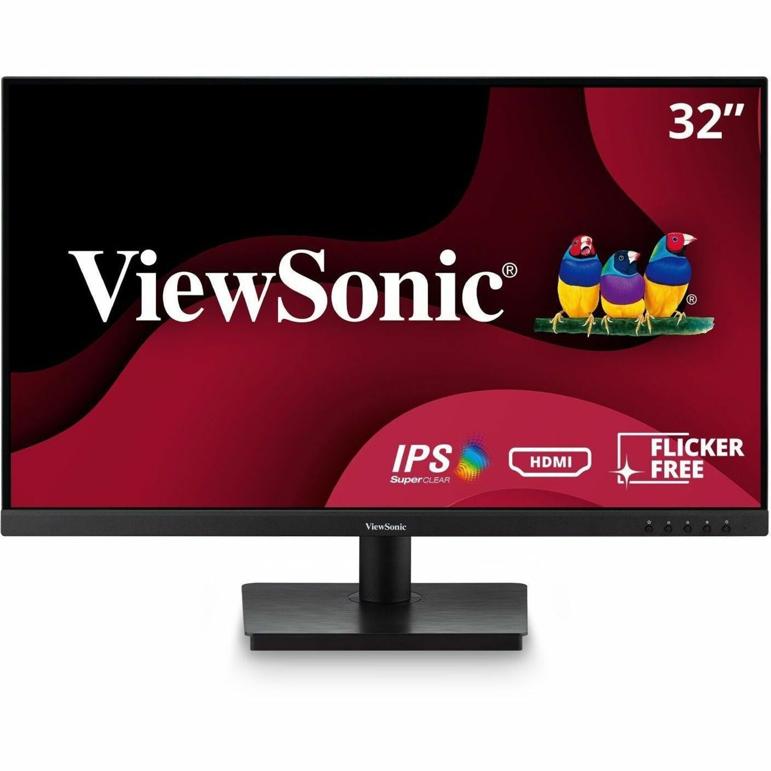 ViewSonic VA3209M 32" Full HD Écran LED Biseau Sans Cadre HDMI/VGA Taux de Rafraîchissement de 75Hz