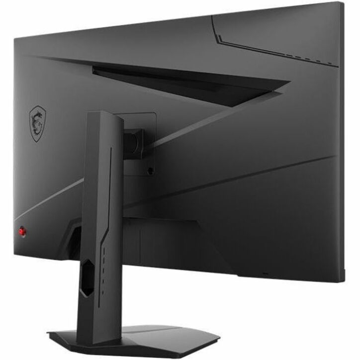 Detailed rear view of MSI G274F monitor highlighting build quality and design elements