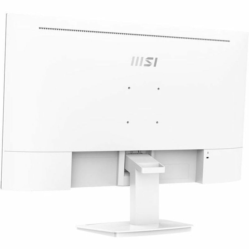 Rear angle view of MSI ProMP273AW monitor showing stand design