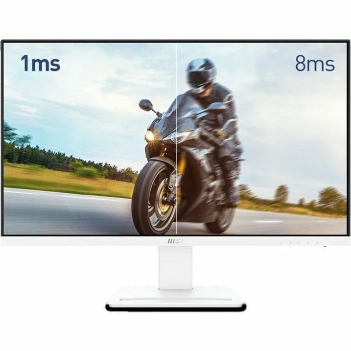 MSI ProMP273AW monitor displaying motion clarity comparison