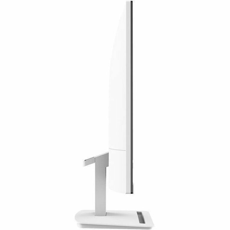 Side view of MSI ProMP273AW monitor showing slim white profile