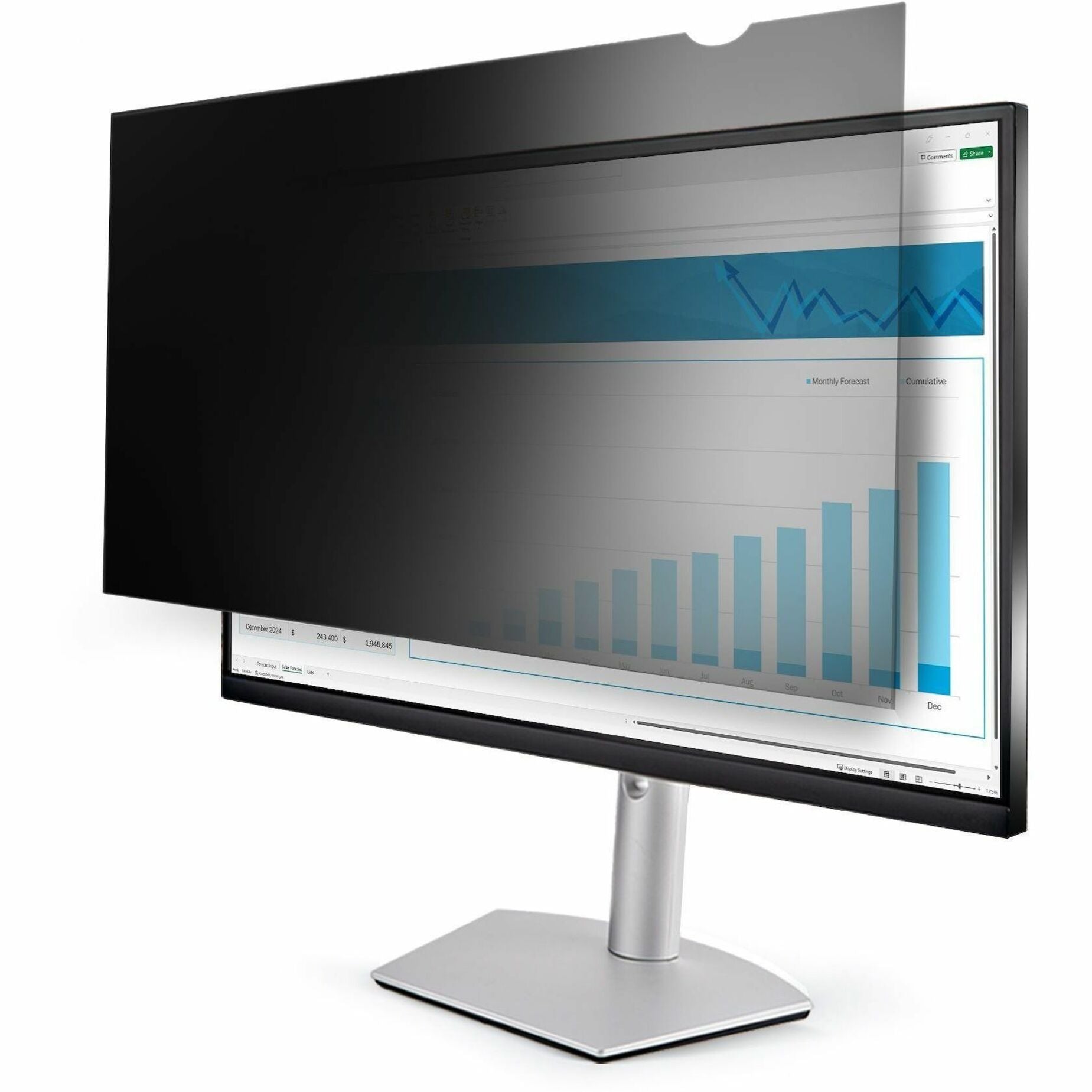 Filtre d'écran de confidentialité StarTech.com 23669-PRIVACY-SCREEN réversible mat-à-brillant facile à retirer réduction de la lumière bleue pour moniteur de 236 pouces